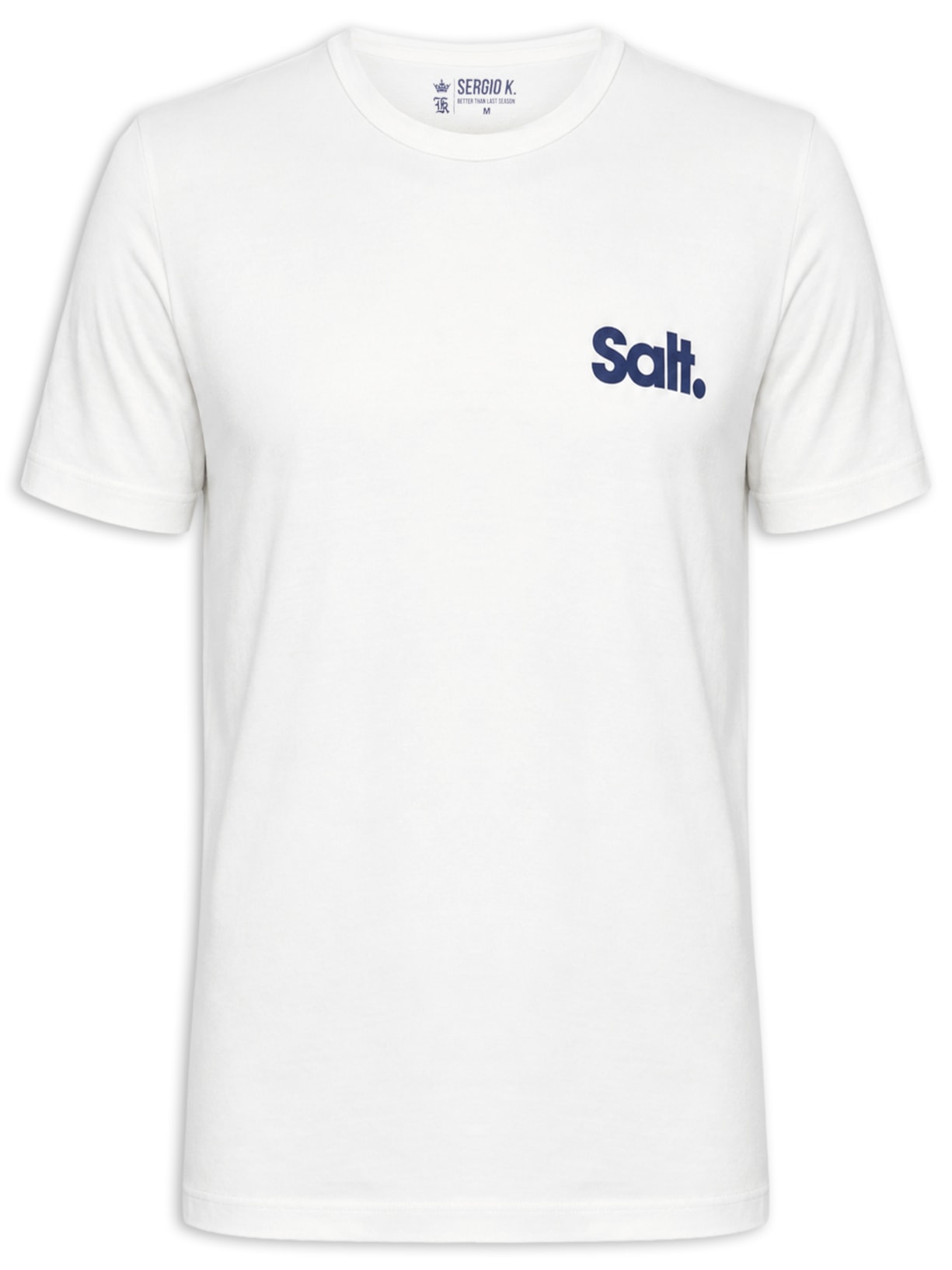 Camiseta Masculina Estampada Salt – Branco Sergio K