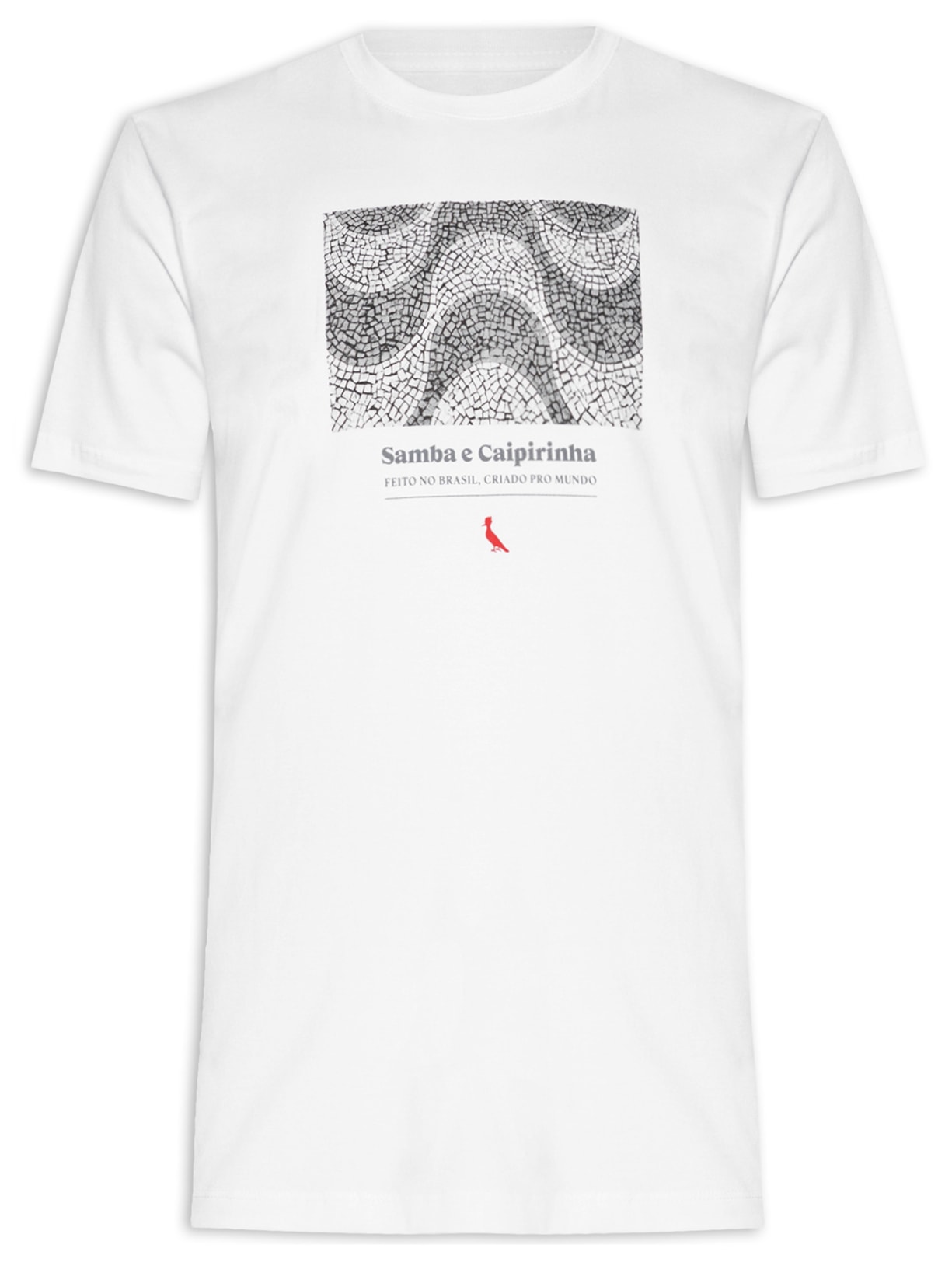 Camiseta Masculina Estampada Samba E Caipirinha - Off White