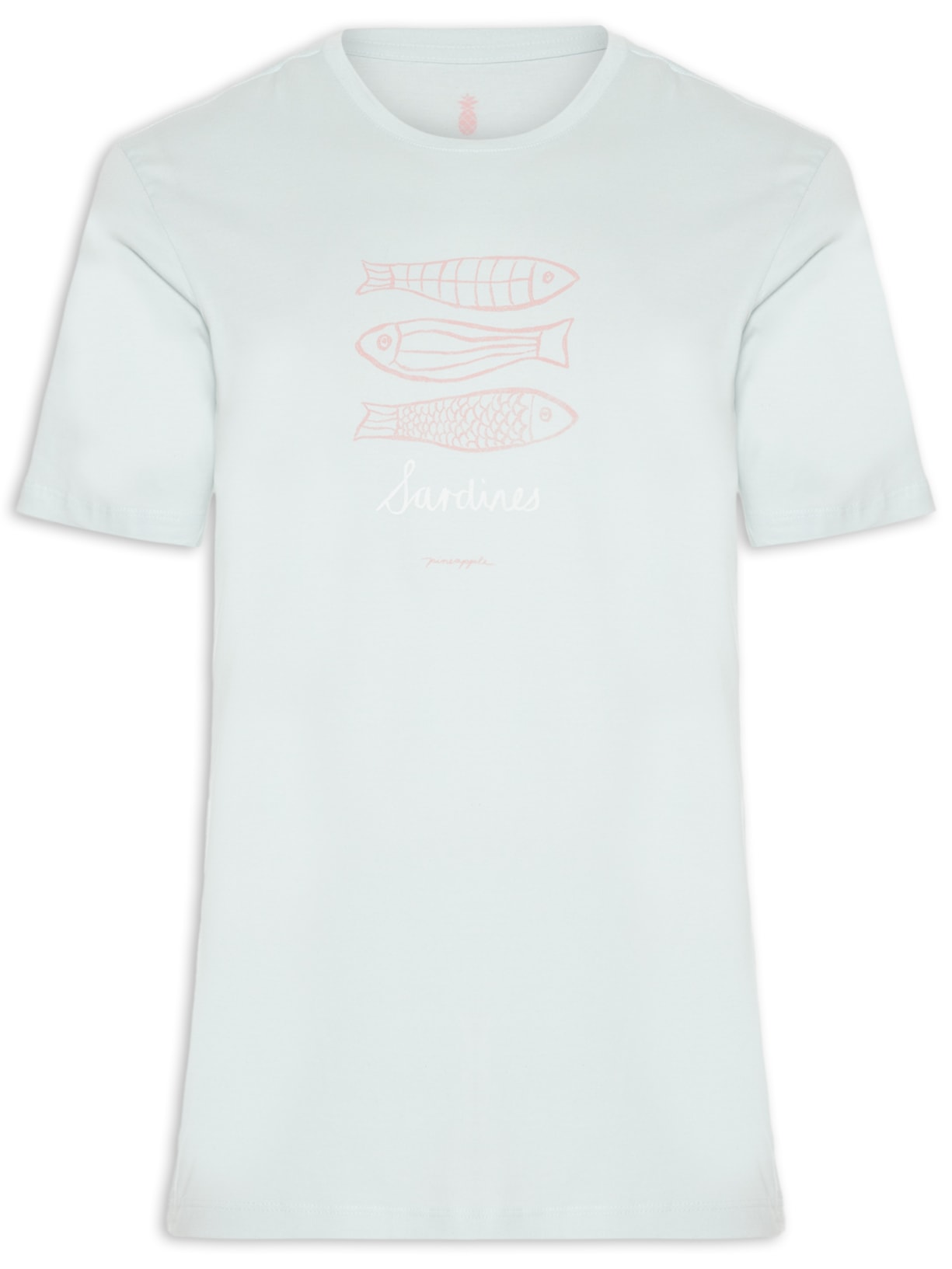 Camiseta Masculina Estampada Sardines - Azul