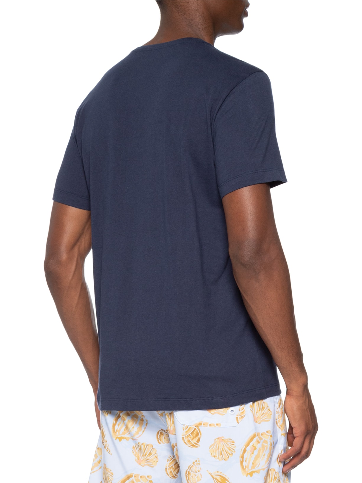 Camiseta Masculina Estampada Sea And Wine Azul Sergio K