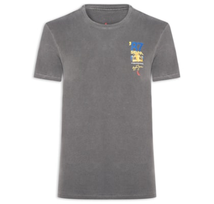 Camiseta Masculina Estampada Senna Monaco 87 - Preto