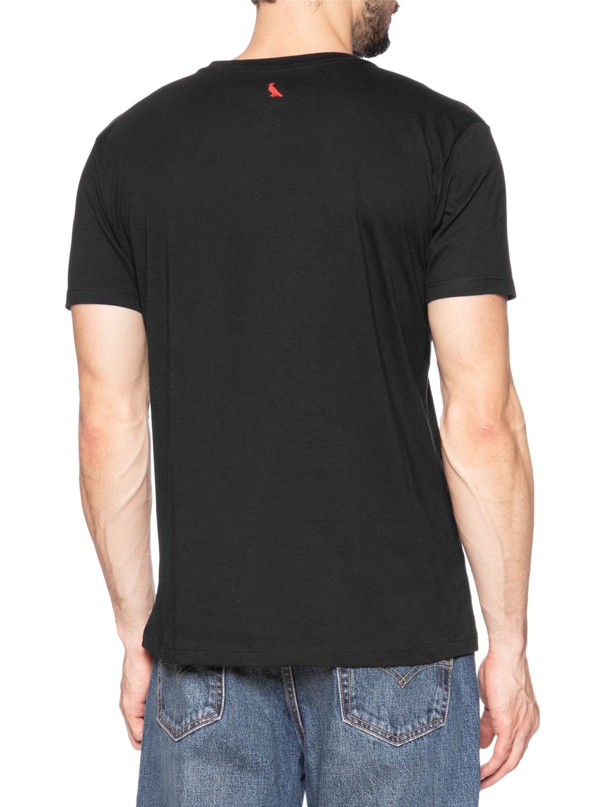 Camiseta Masculina Estampada Senna Preto Reserva