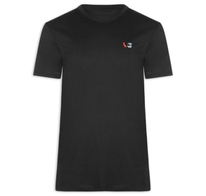 Camiseta Masculina Estampada Senna - Preto