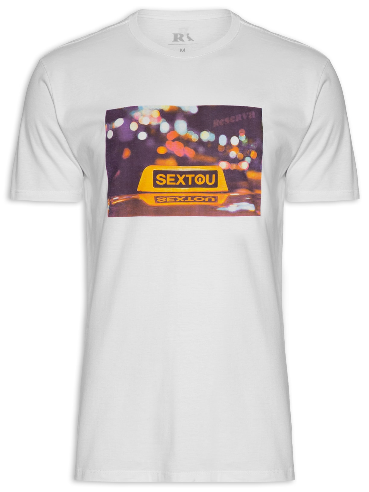 Camiseta Masculina Estampada Sextou - Branco