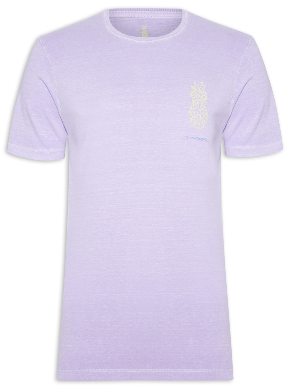Camiseta Masculina Estampada Silkada Abacaxi - Roxo