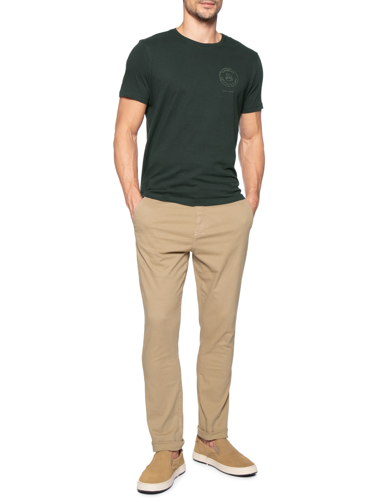 Camiseta Masculina Estampada Simplicity Preto Pineapple