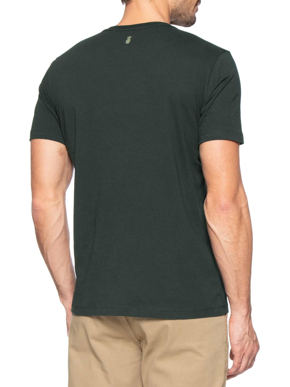 Camiseta Masculina Estampada Simplicity Preto Pineapple