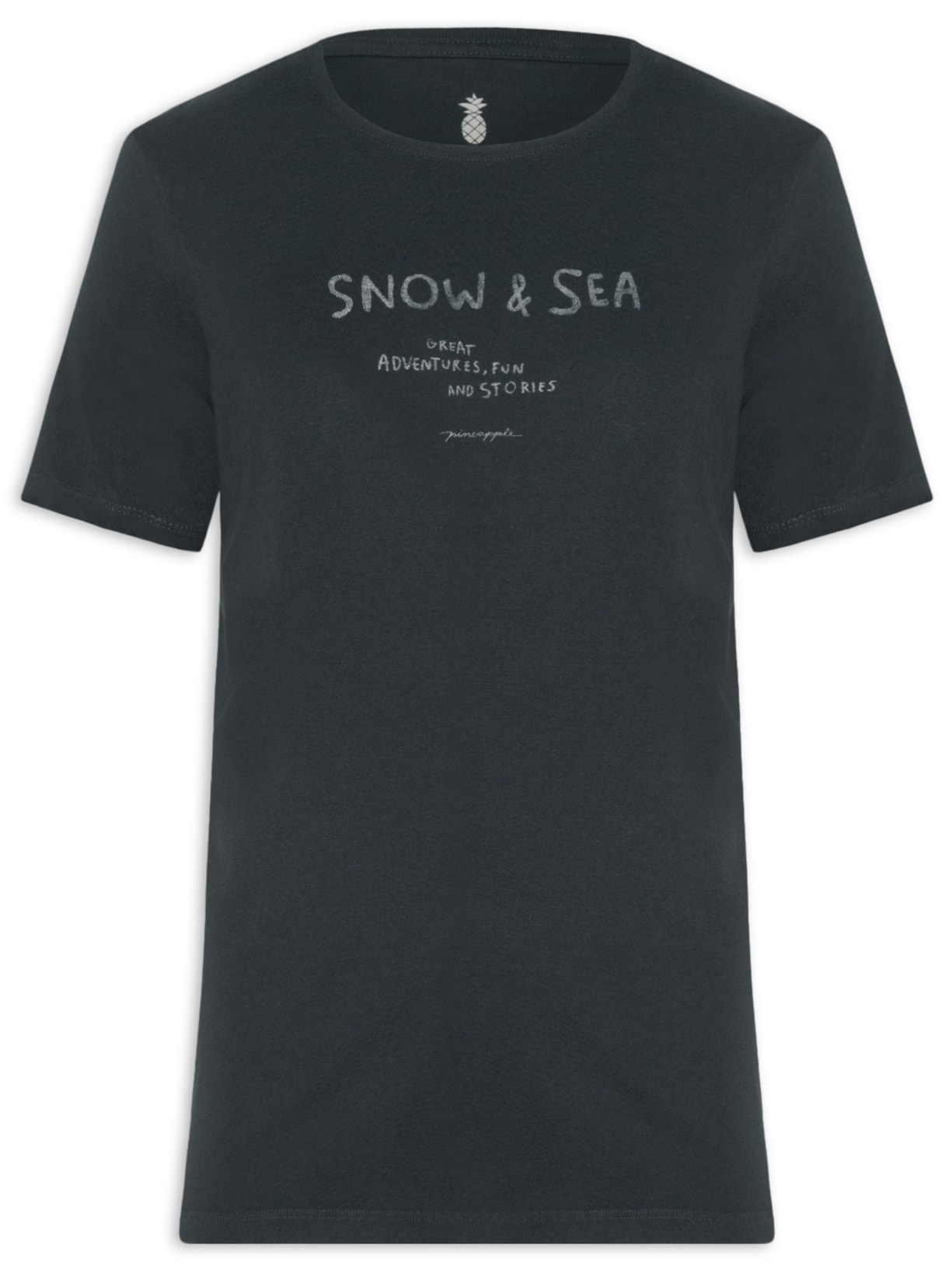 Camiseta Masculina Estampada Snow N'Sea Preto Pineapple