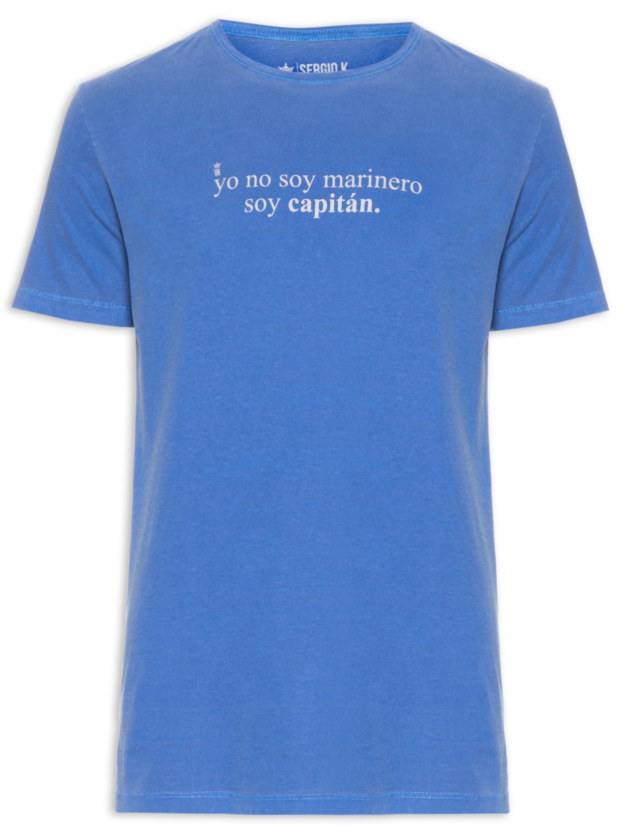 Camiseta Masculina Estampada Soy Capitán - Azul