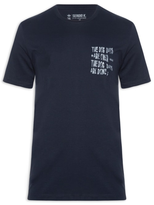 Camiseta Masculina Estampada The Dog Day - Azul