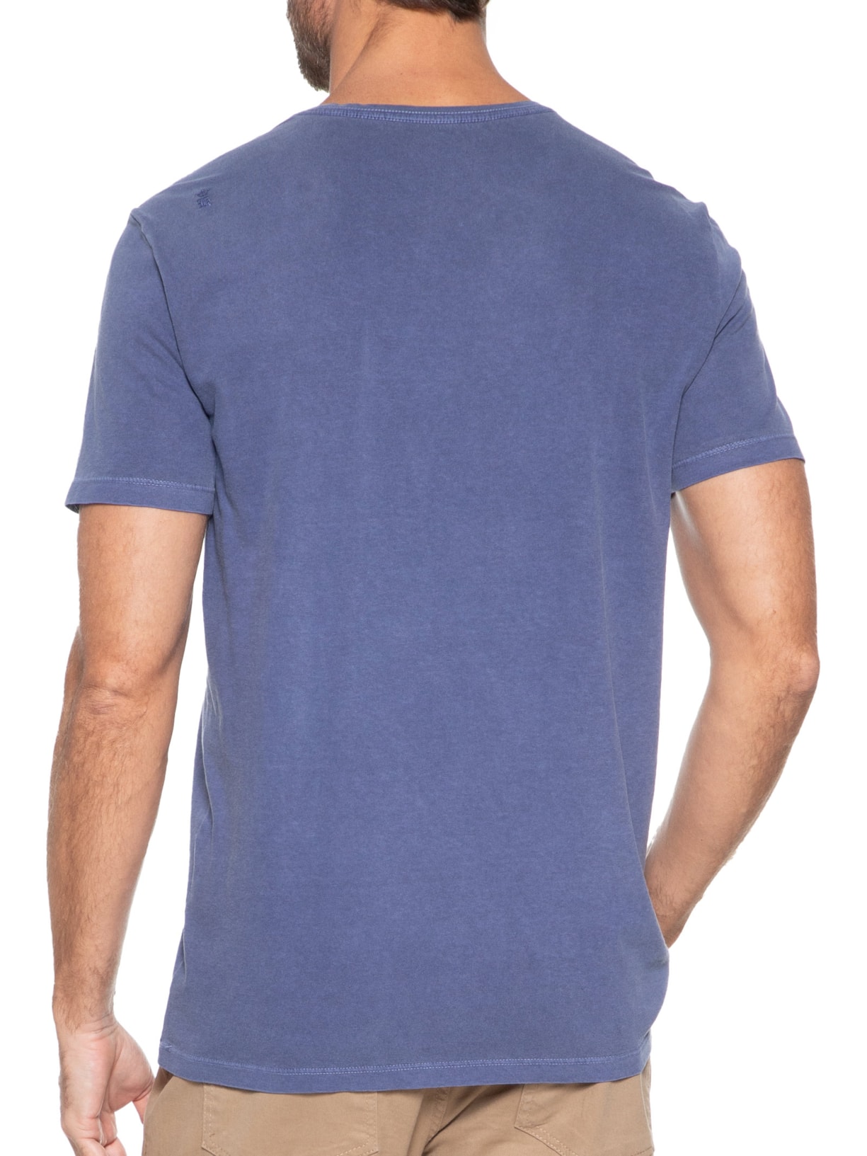 Camiseta Masculina Estampada Time Is Money Azul Sergio K