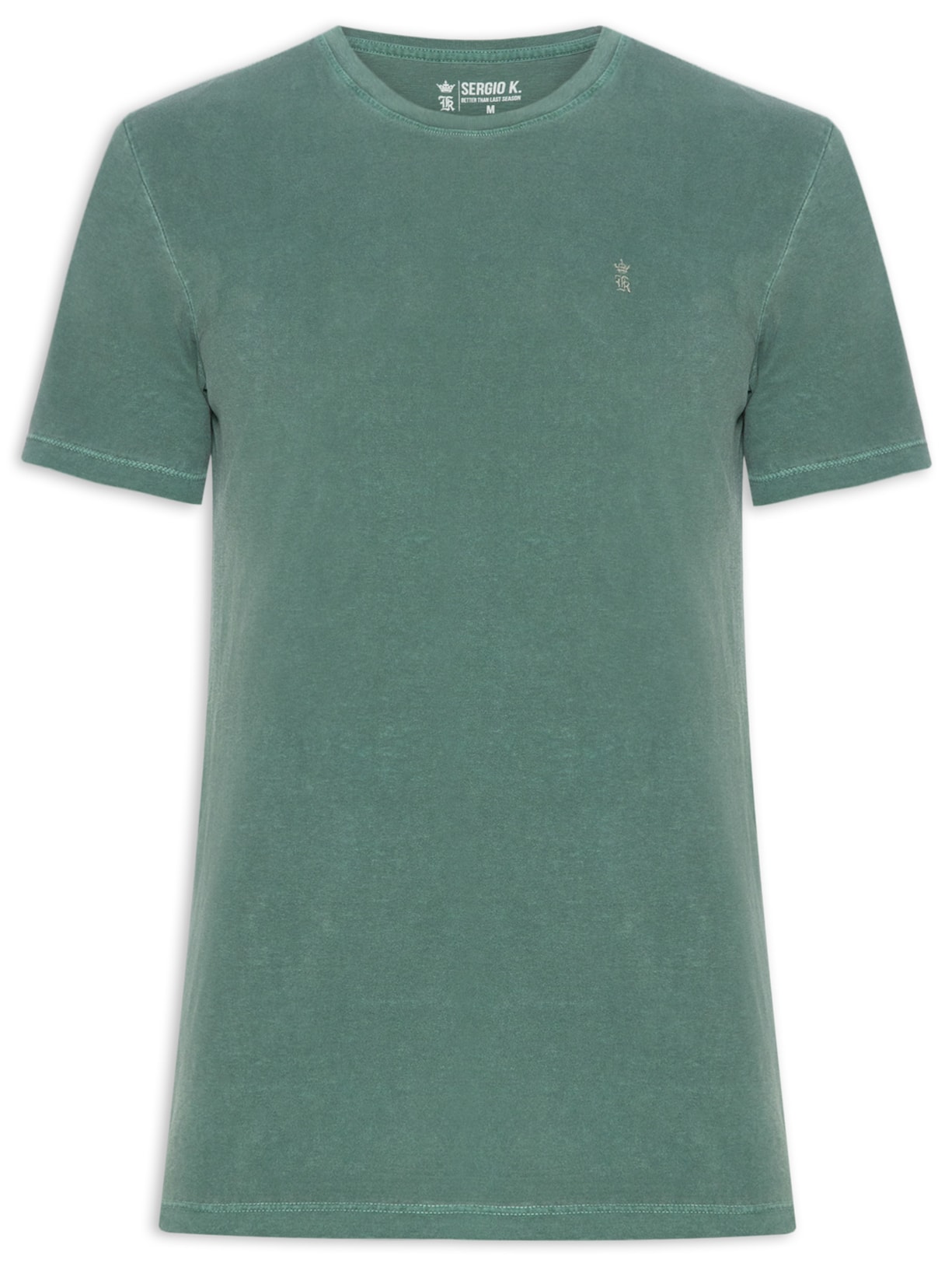 Camiseta Masculina Estampada Tomorrow Problem Verde Sergio K