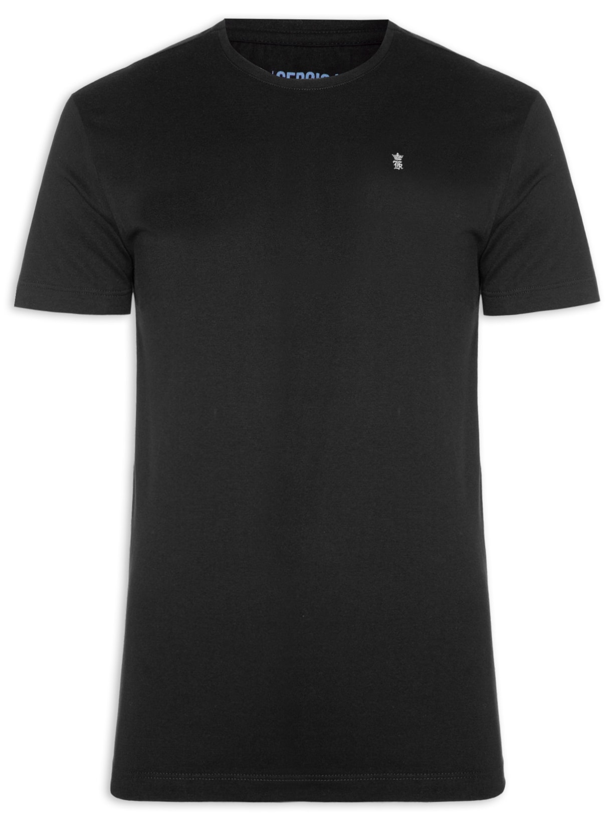 Camiseta Masculina Estampada Tropical Palm La - Preto