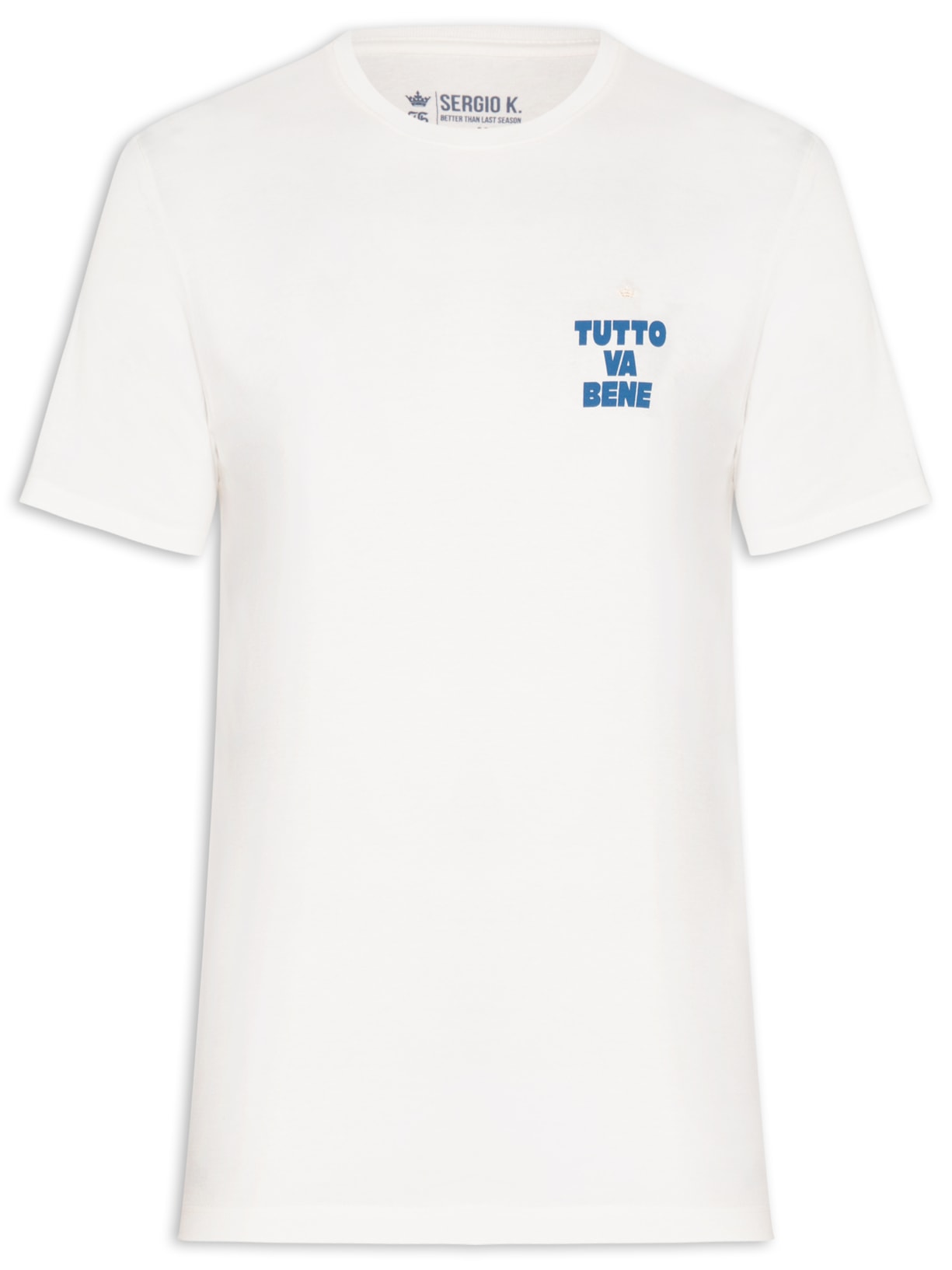 Camiseta Masculina Estampada Tutto Va Bene - Branco