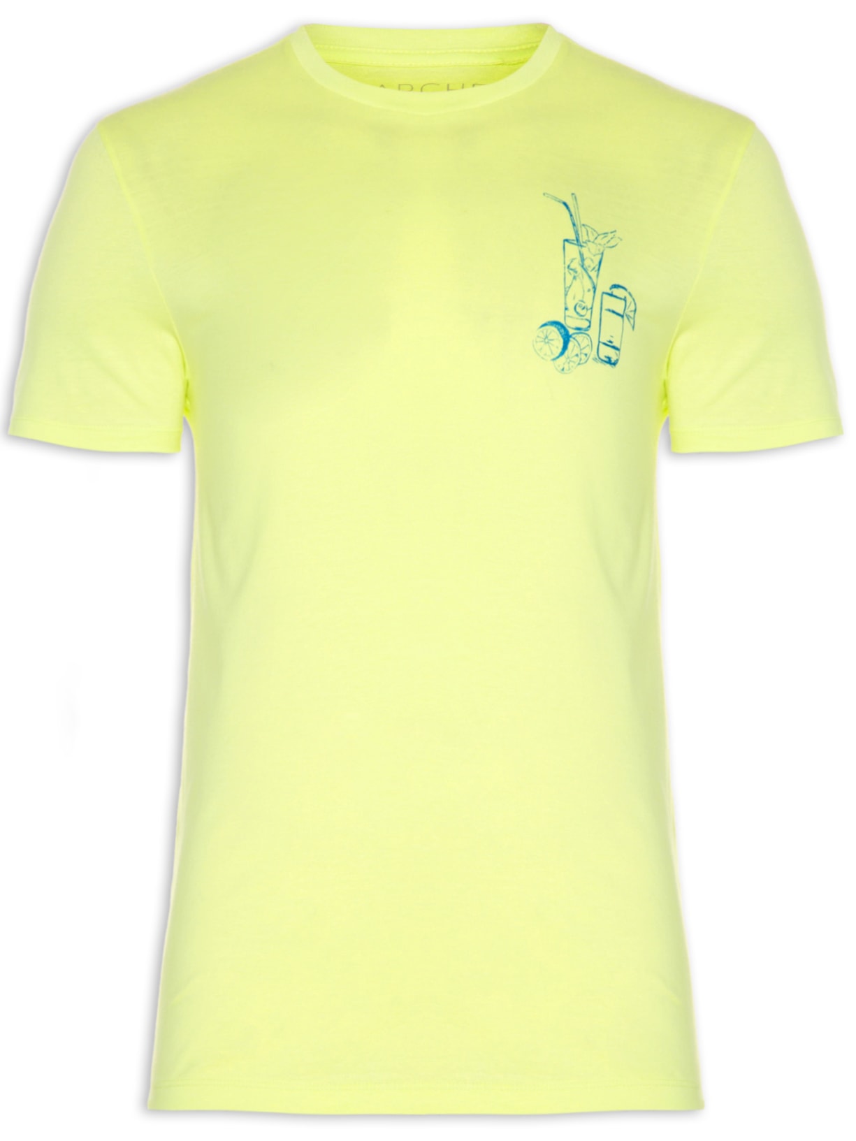 Camiseta Masculina Estampada - Verde
