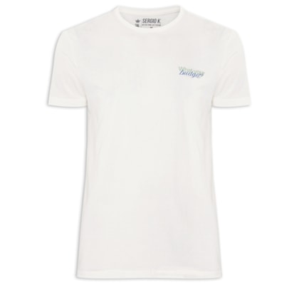 Camiseta Masculina Estampada Your Budget – Branco