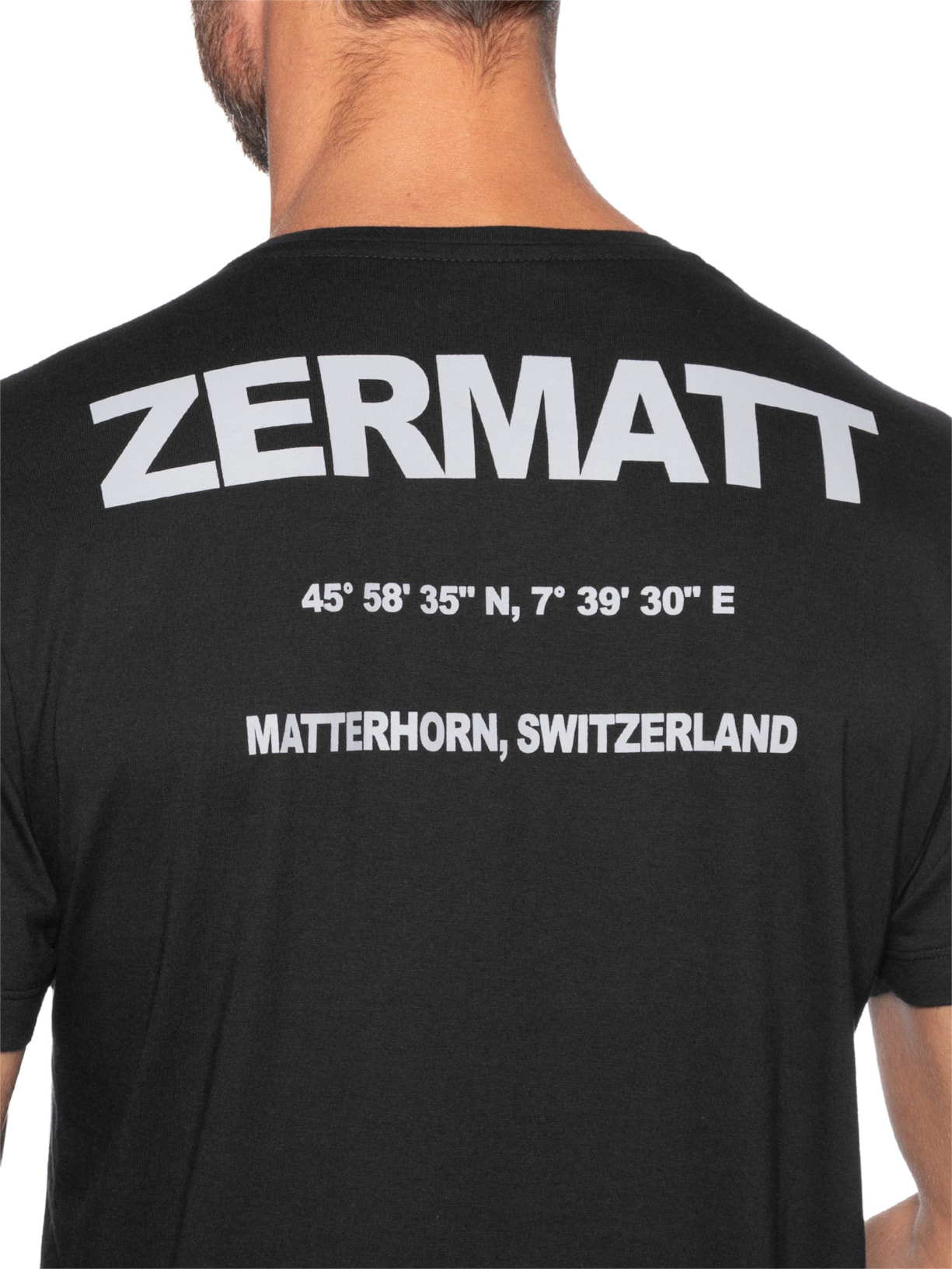 Camiseta Masculina  Estampada Zermatt Preto Sergio K
