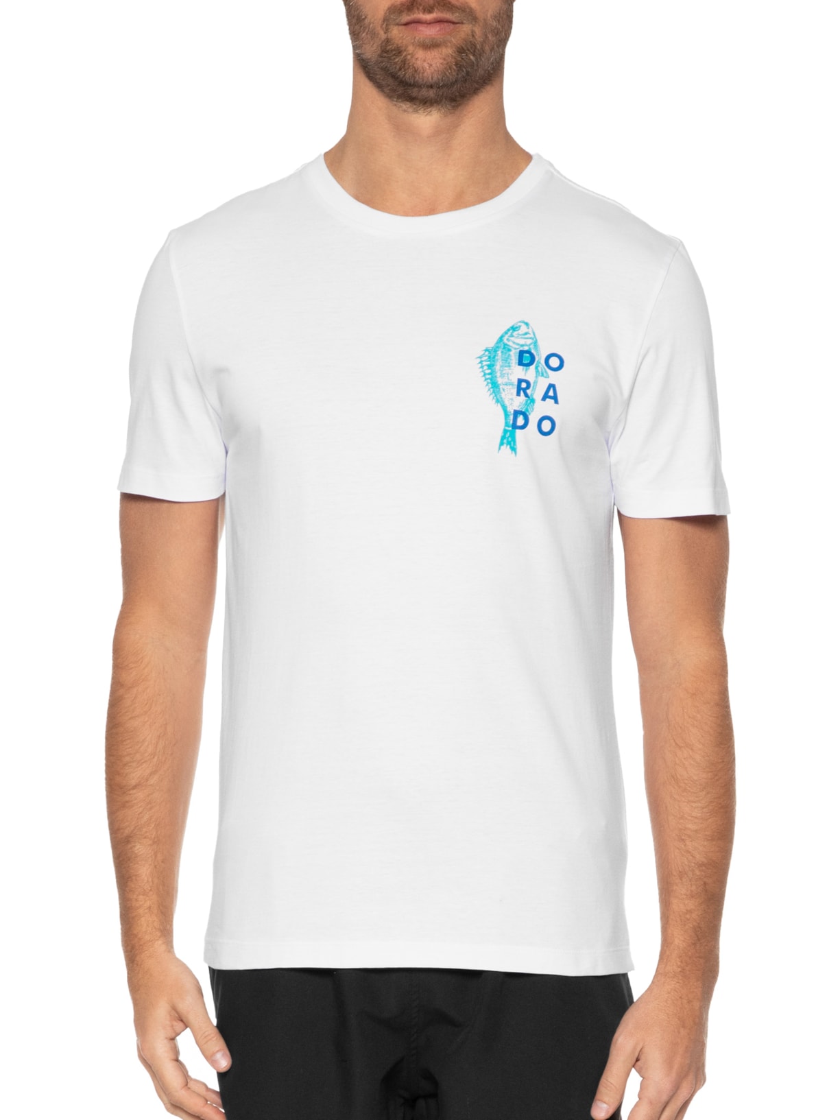 Camiseta Masculina Estampado Branco Barche