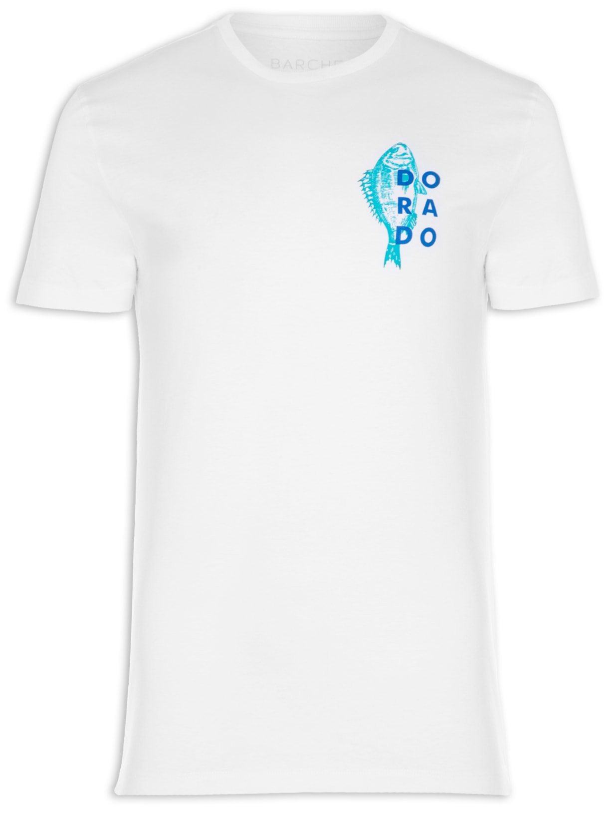 Camiseta Masculina Estampado Branco Barche