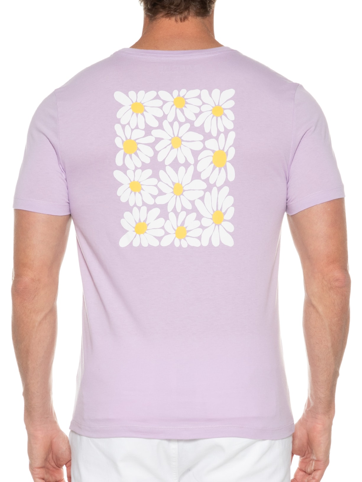 Camiseta Masculina Estampado Lilás Barche