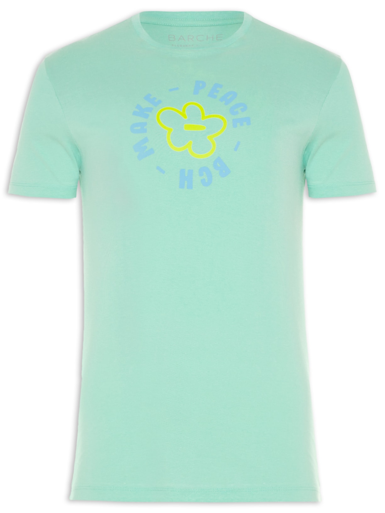 Camiseta Masculina Estampado - Verde