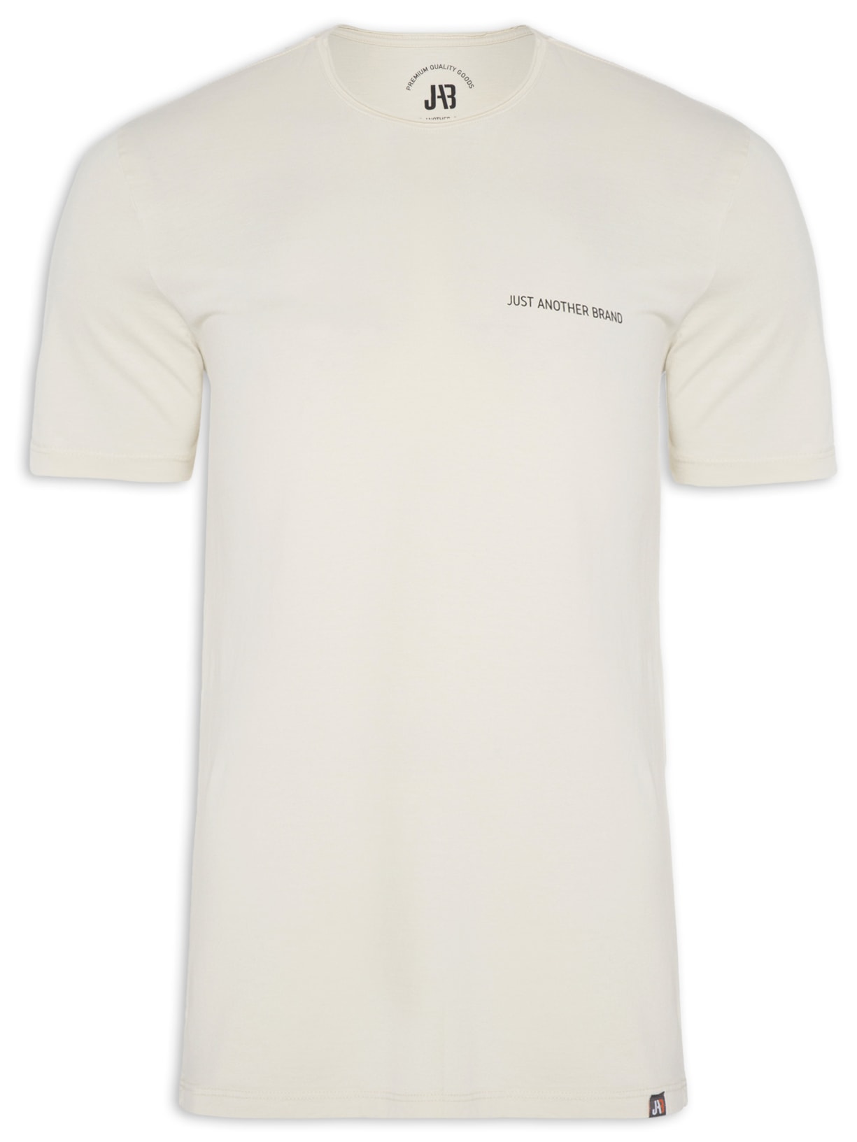 Camiseta Masculina Estonada A Fio Logo - Bege