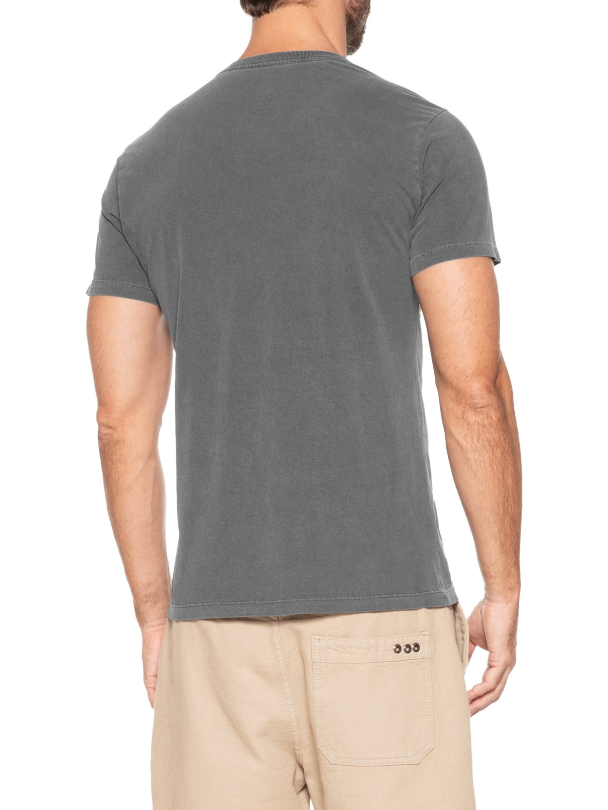 Camiseta Masculina Estonada Estampa De Coqueiros Preto '2 Essential