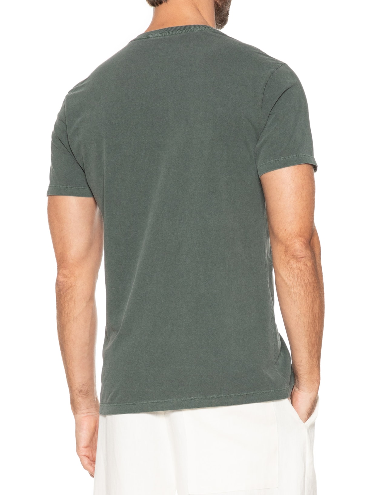 Camiseta Masculina Estonada Estampa Rio Brazil Verde '2 Essential