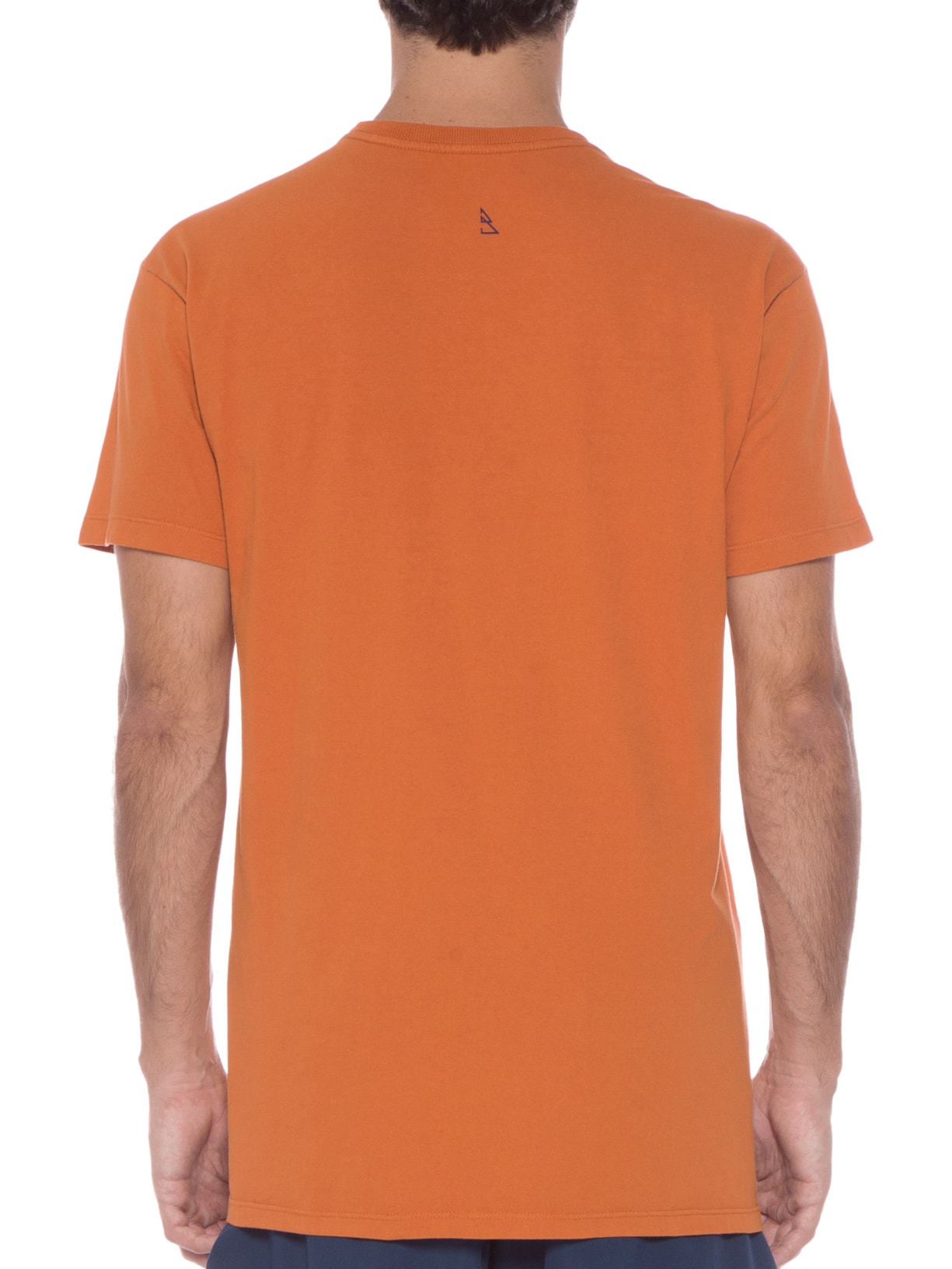 Camiseta Masculina Estonada Estampada Itália Frente Laranja Barche