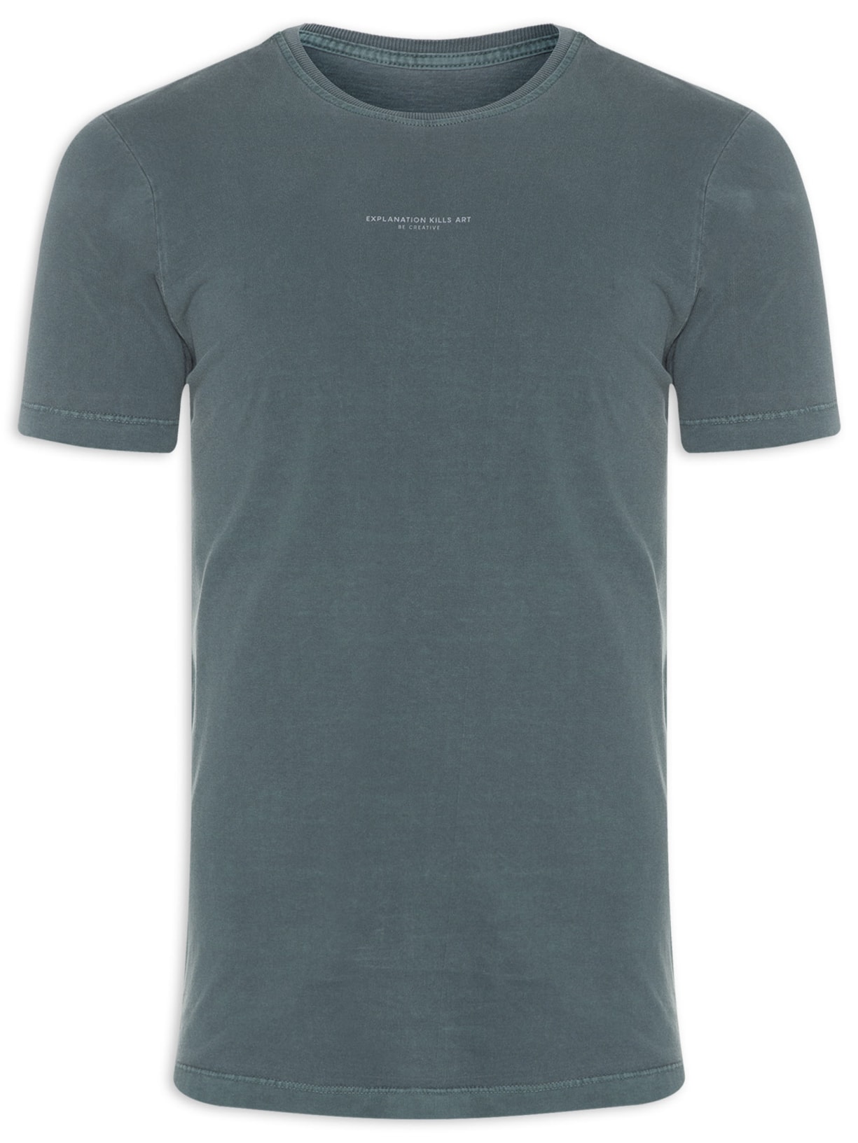 Camiseta Masculina Estonada Explanation - Verde