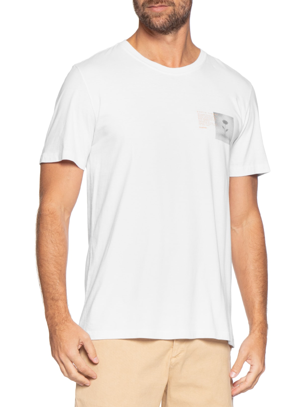 Camiseta Masculina Exotic Branco Austral