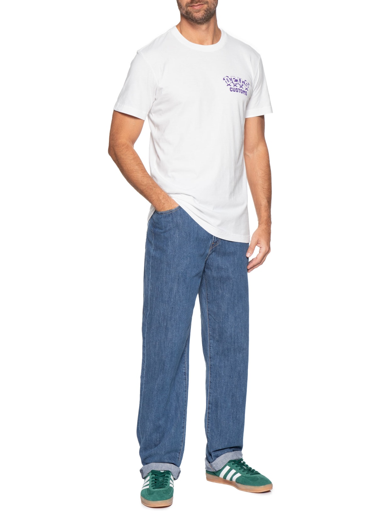 Camiseta Masculina Fancy Pansy Branco Deus Ex Machina