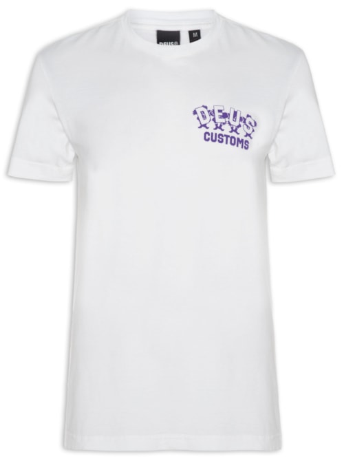 Camiseta Masculina Fancy Pansy - Branco