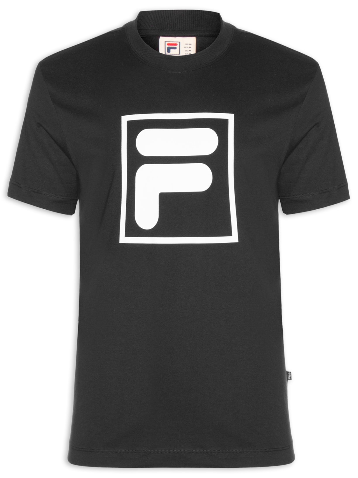 Camiseta Masculina Fila Confort F Box Union Classics - Preto