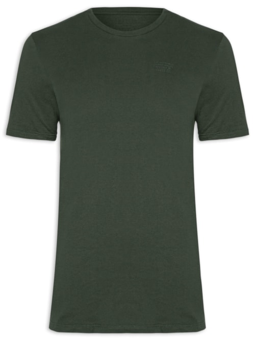 Camiseta Masculina Fine CO Classic Manga Curta - Verde