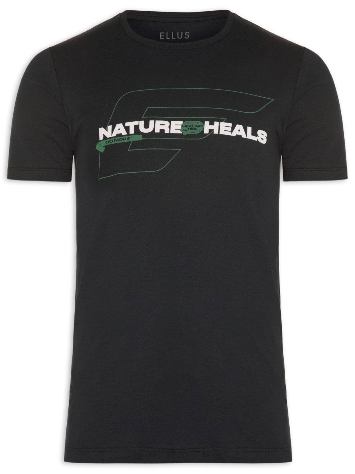 Camiseta Masculina Fine Do More Asa Nature Preto Ellus