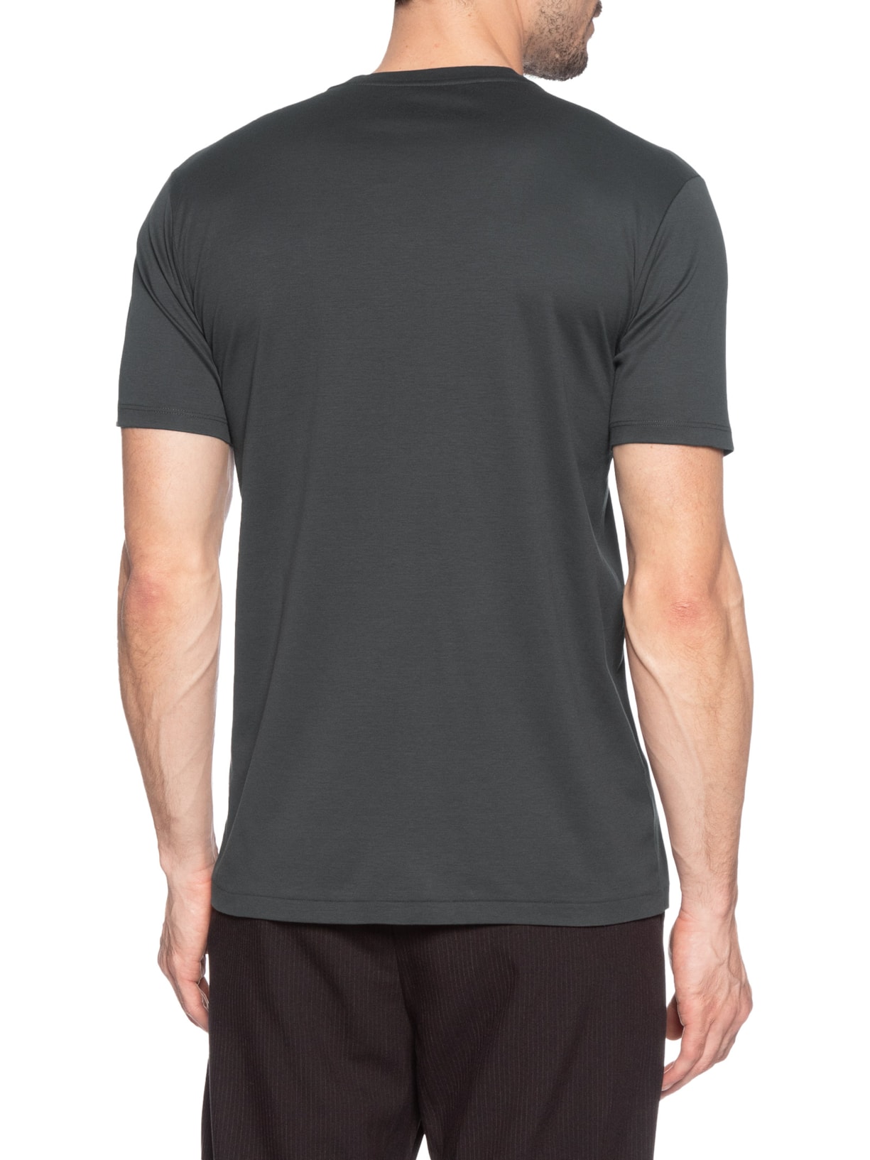 Camiseta Masculina Fio 140 Algodão Pima Cinza Ricardo Almeida