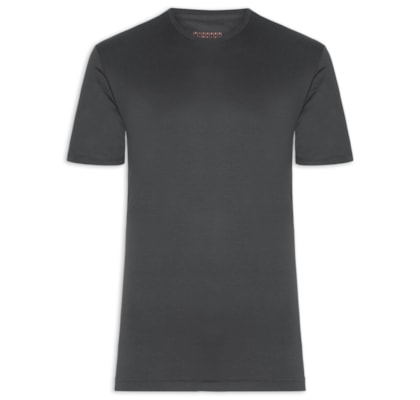 Camiseta Masculina Fio 140 Algodão Pima - Cinza