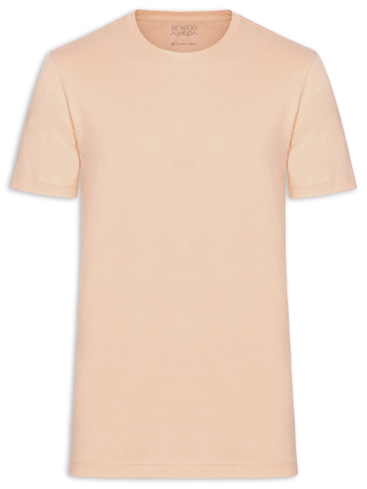 Camiseta Masculina Fio 140 em Algodão Pima  – Laranja Ricardo Almeida