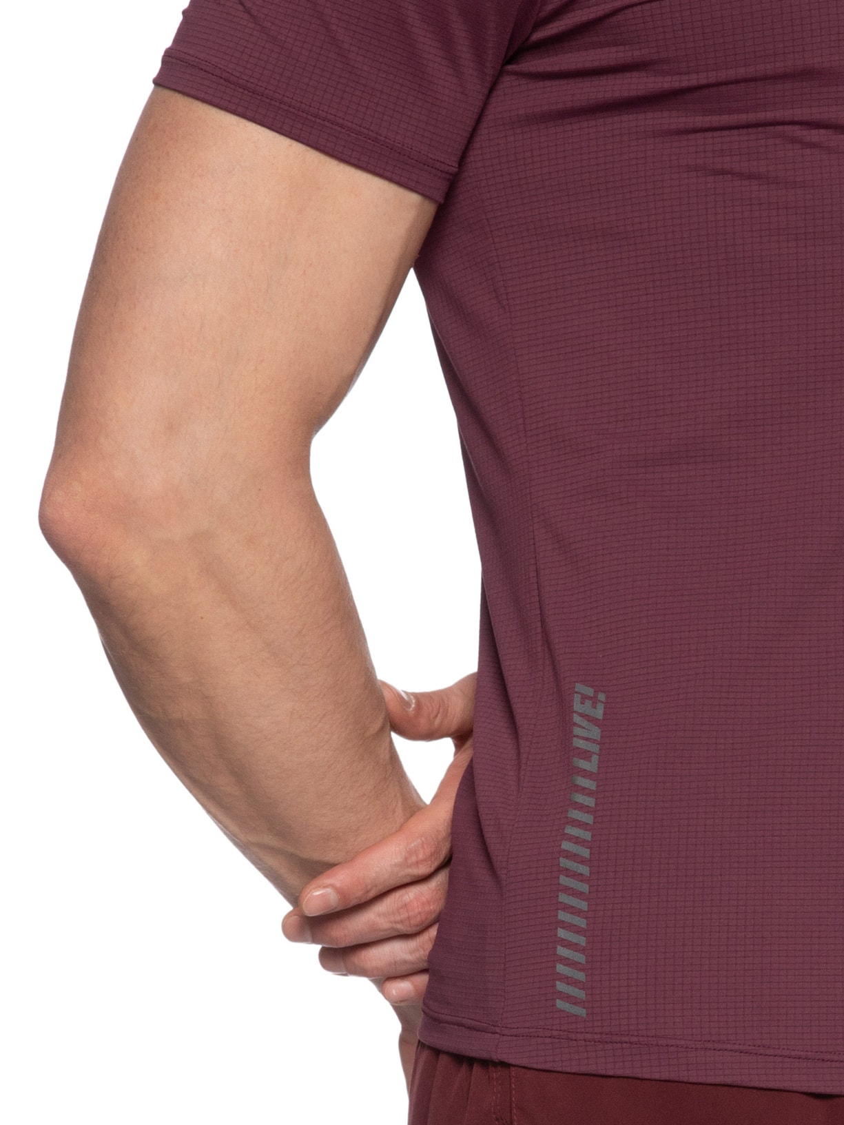 Camiseta Masculina Fit Air Move Men Vinho Live!