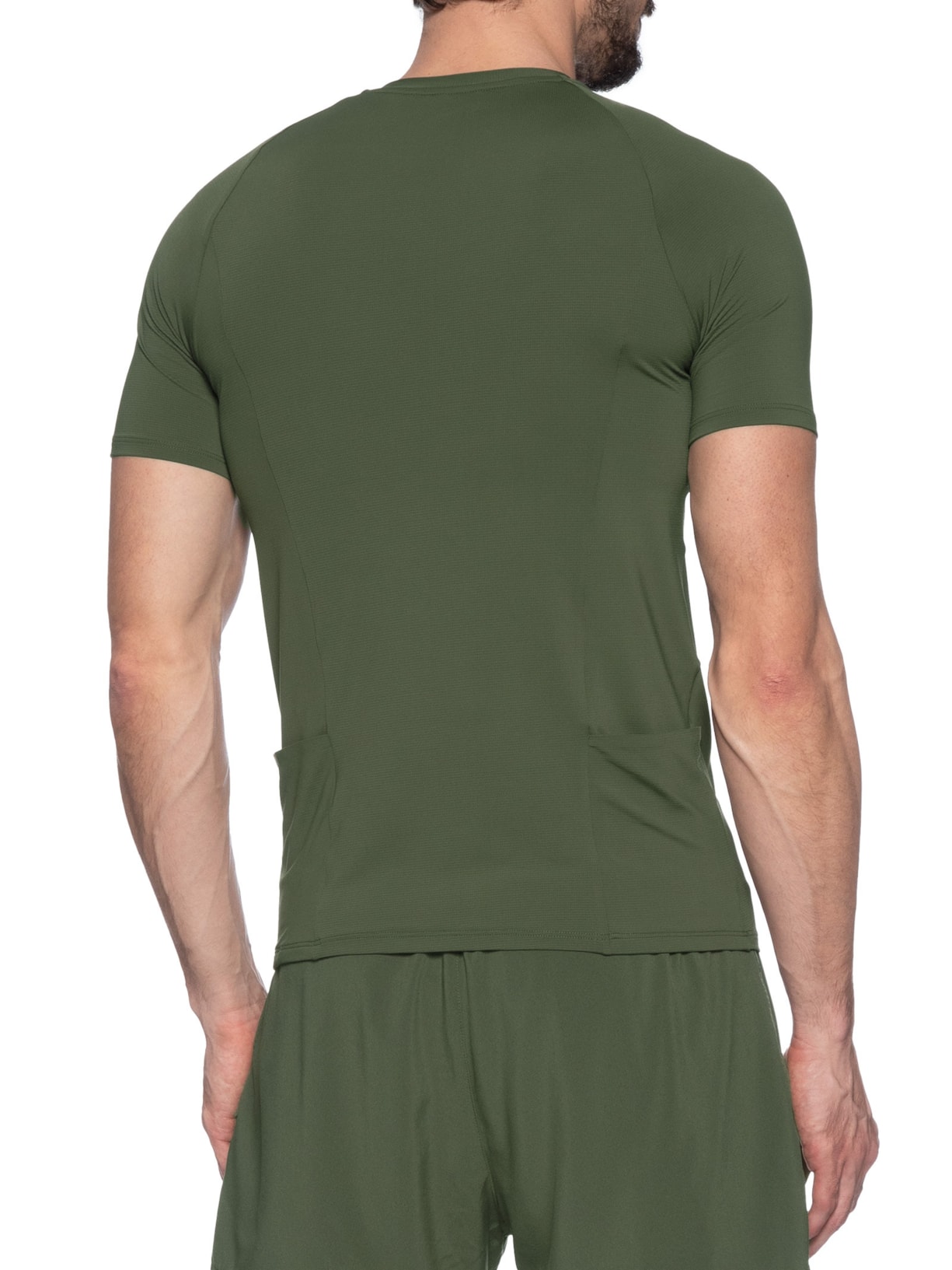 Camiseta Masculina Fit Pocket Men Verde Live!