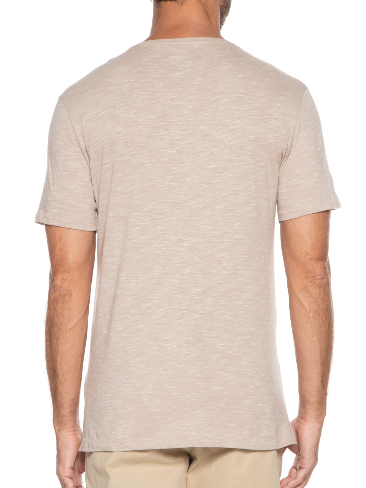 Camiseta Masculina Flamê Bege Hering