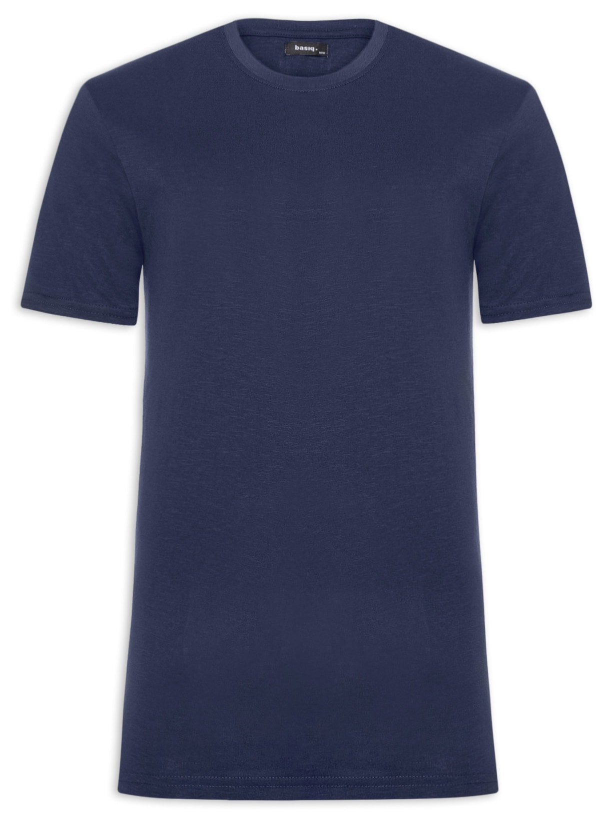Camiseta Masculina Flamê Gola Redonda - Azul