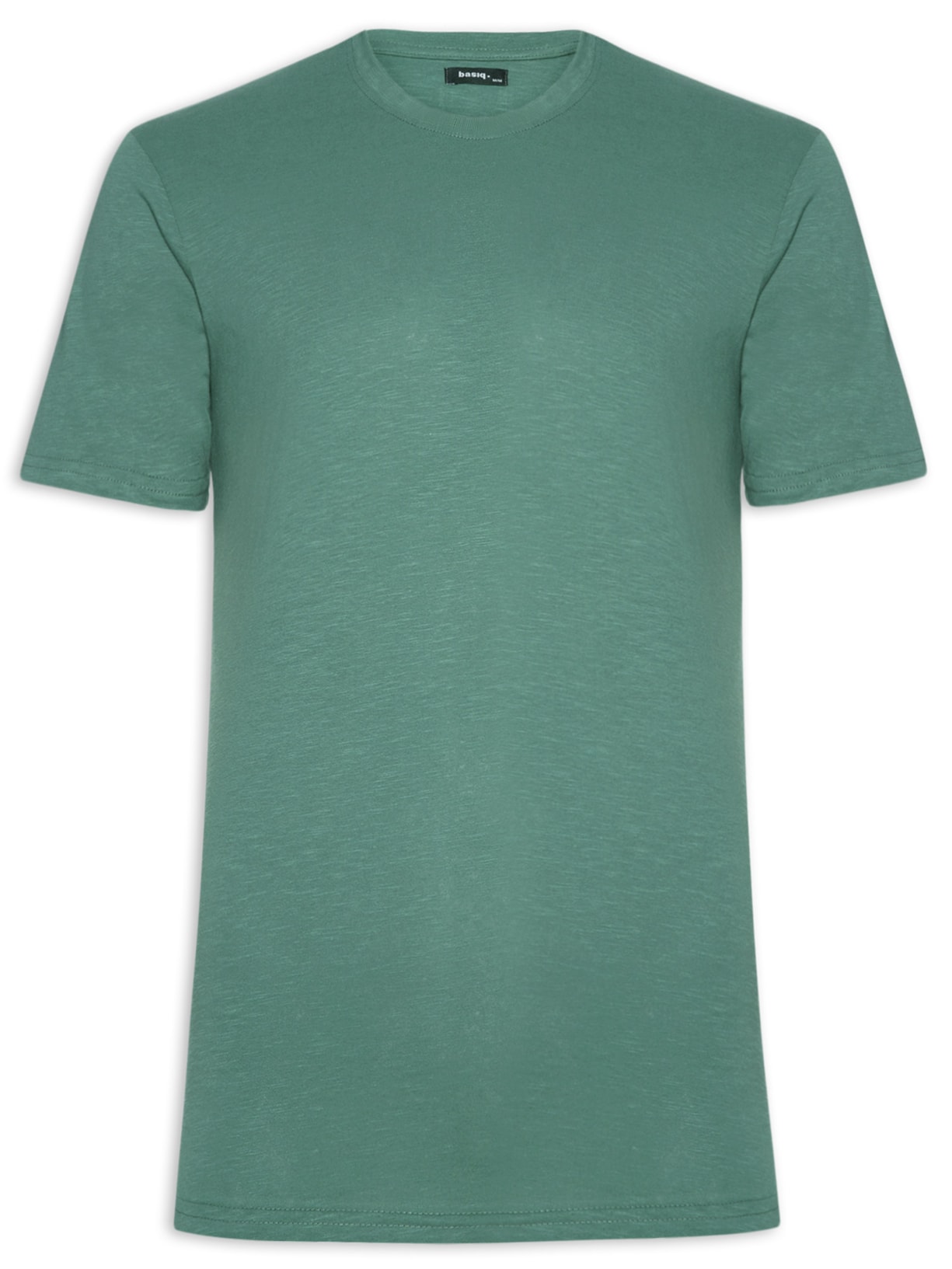 Camiseta Masculina Flamê Gola Redonda Verde Basiq Men