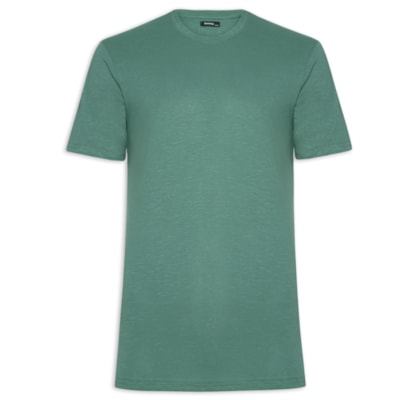 Camiseta Masculina Flamê Gola Redonda - Verde