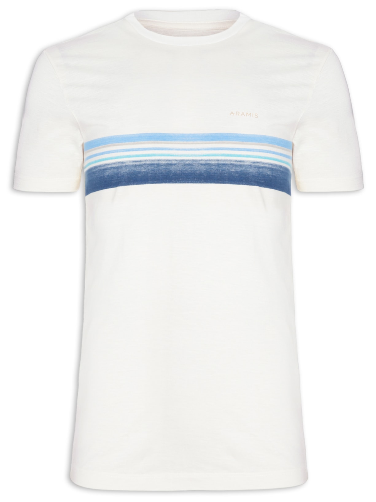Camiseta Masculina Flamê Listrado Localizado - Azul