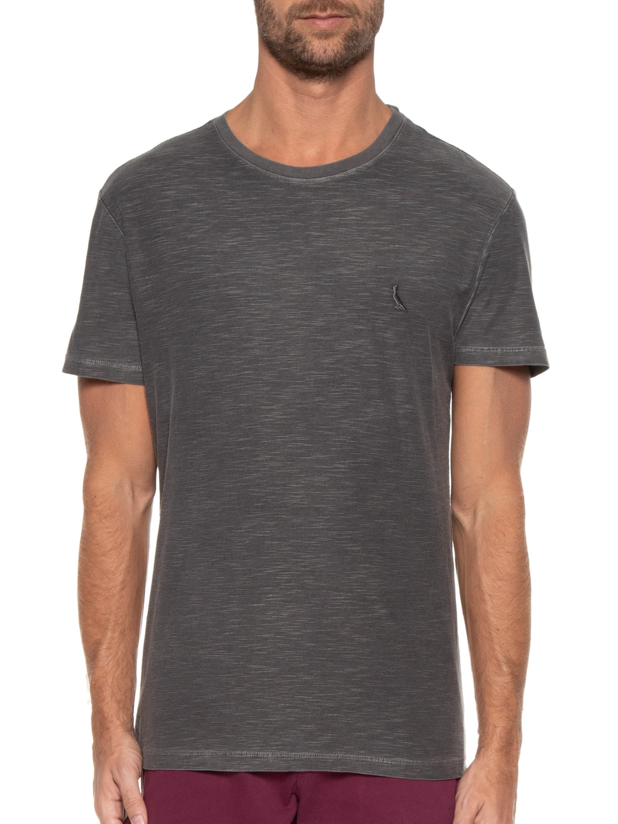 Camiseta Masculina Flame Stoned Cinza Reserva