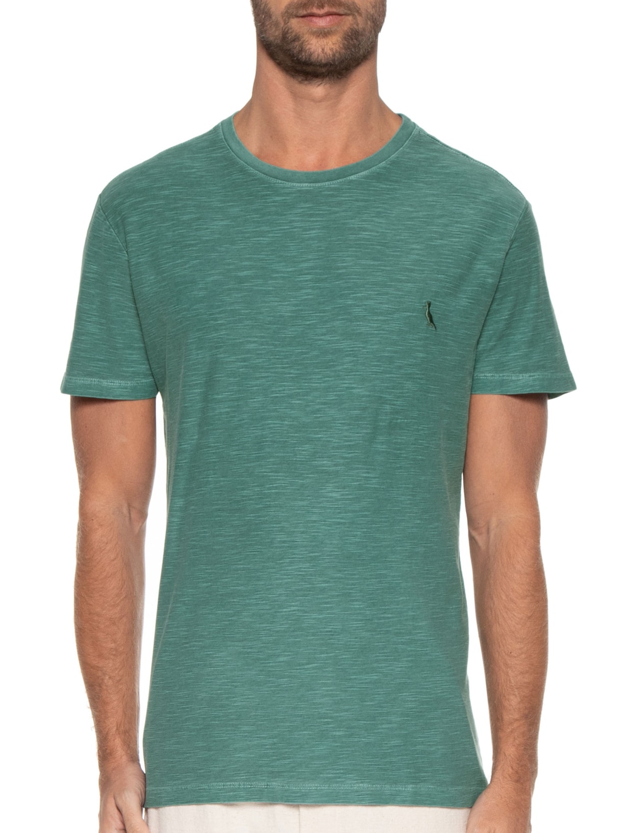 Camiseta Masculina Flame Stoned Verde Reserva