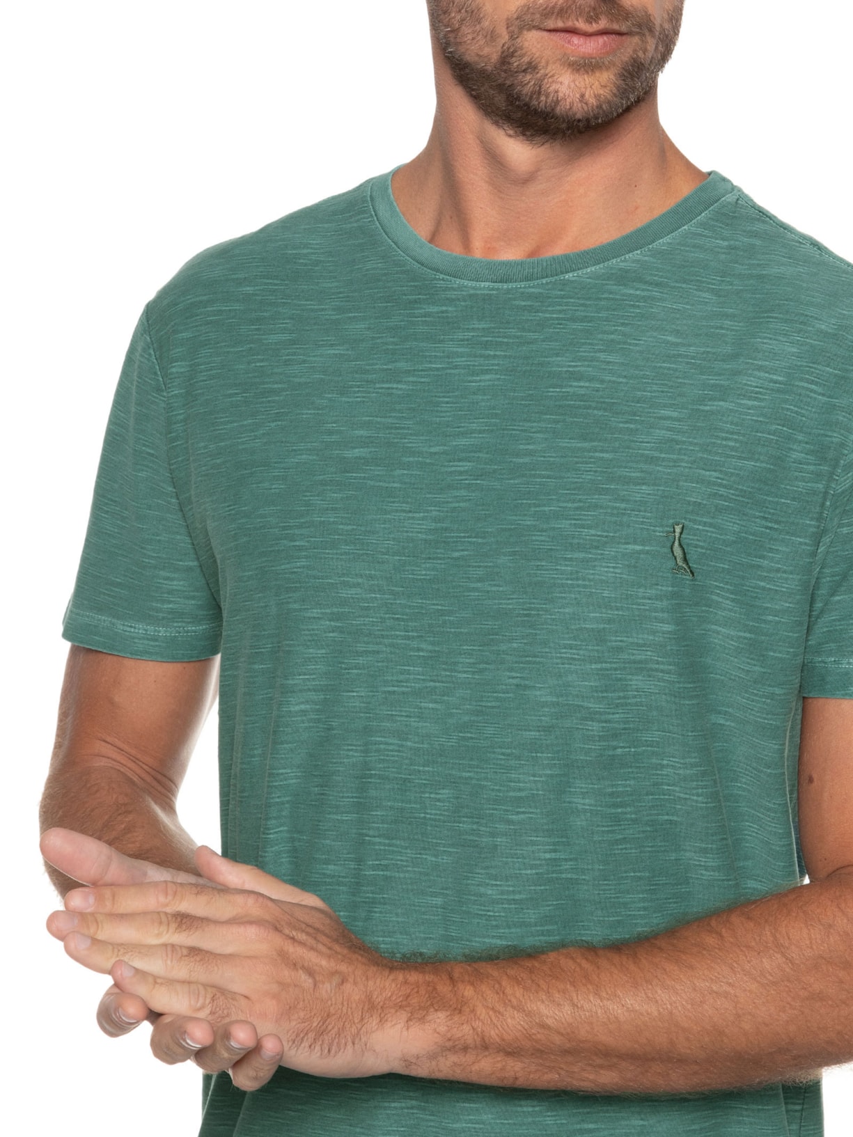Camiseta Masculina Flame Stoned Verde Reserva