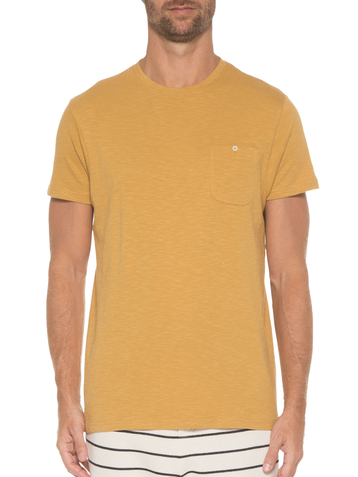 Camiseta Masculina Flamê Vulcano Amarelo Foxton